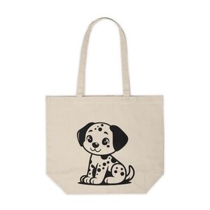 Cute Dalmatian Custom Canvas Tote Bag